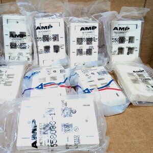 AMP 557505-1 NETCONNECT 2 PORT FACEPLACE KIT - LOT OF 12